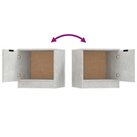Comodini 2 pz Grigio Cemento 40x39x40 cm 811205