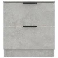 Comodino Grigio Cemento in Legno Multistrato 811222