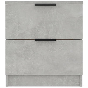 Comodino Grigio Cemento in Legno Multistrato 811222