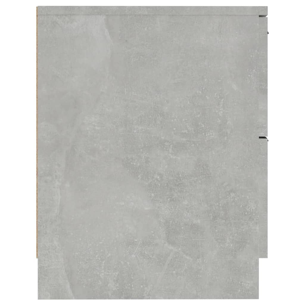 Comodino Grigio Cemento in Legno Multistrato 811222