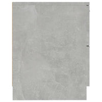 Comodino Grigio Cemento in Legno Multistrato 811222