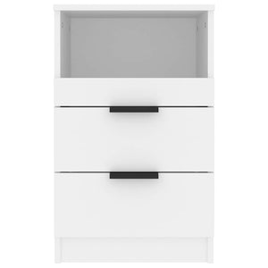 Comodino a Muro-Tavolino da notte sospeso Bianco in Legno Multistrato