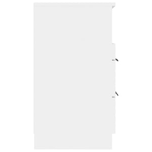 Comodino a Muro Bianco in Legno Multistrato