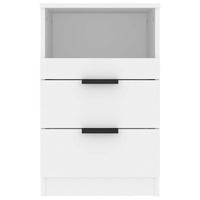 Comodini a Muro 2 pz Bianchi in Legno Multistrato cod mxl 73615