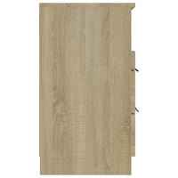 Comodino Rovere Sonoma in Legno Multistrato 811238