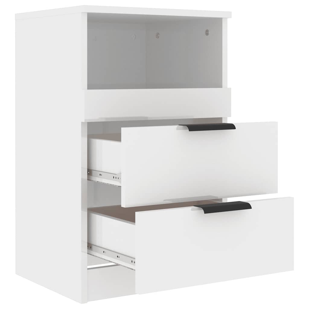 Comodino Bianco Lucido in Legno Multistrato cod mxl 30927