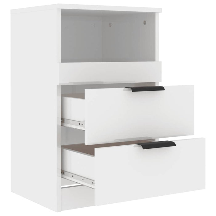 Comodino Bianco Lucido in Legno Multistrato cod mxl 30927