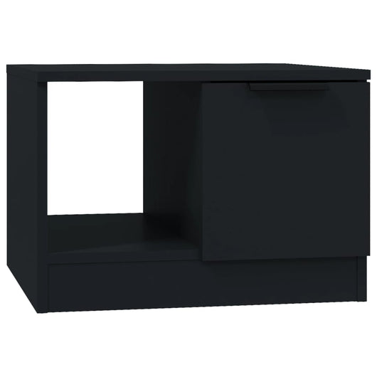 Tavolino da Salotto-Tavolino da soggiorno-Tavolo Nero 50x50x36 cm in Legno Multistrato