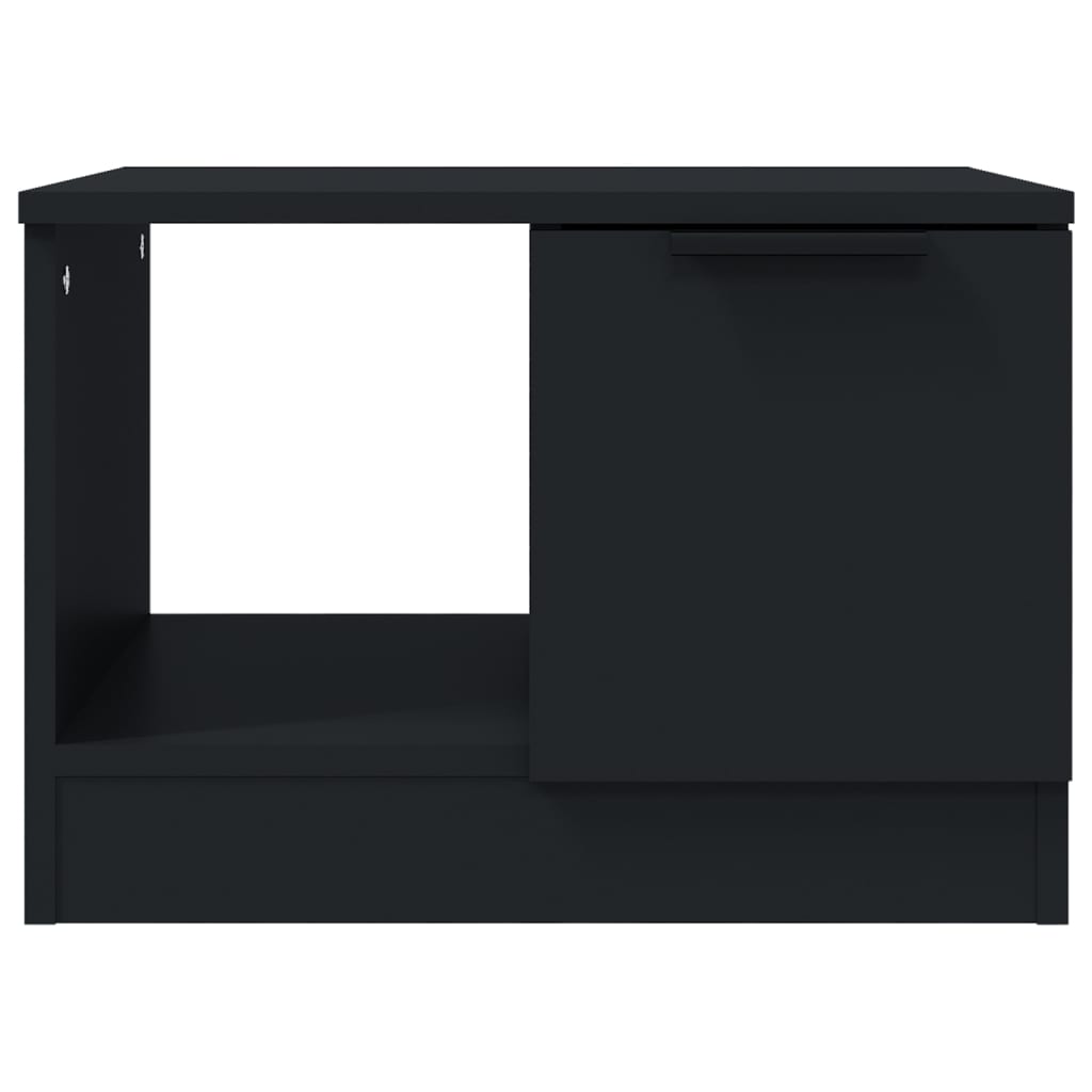 Tavolino da Salotto Nero 50x50x36 cm in Legno Multistrato 811341