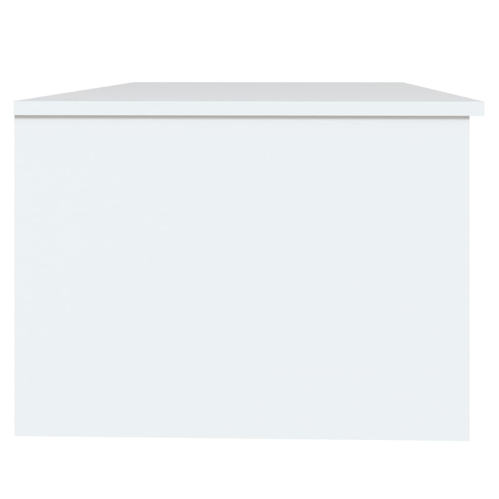 Tavolino da Salotto Bianco 102x50x36 cm in Legno Multistrato cod mxl 16350