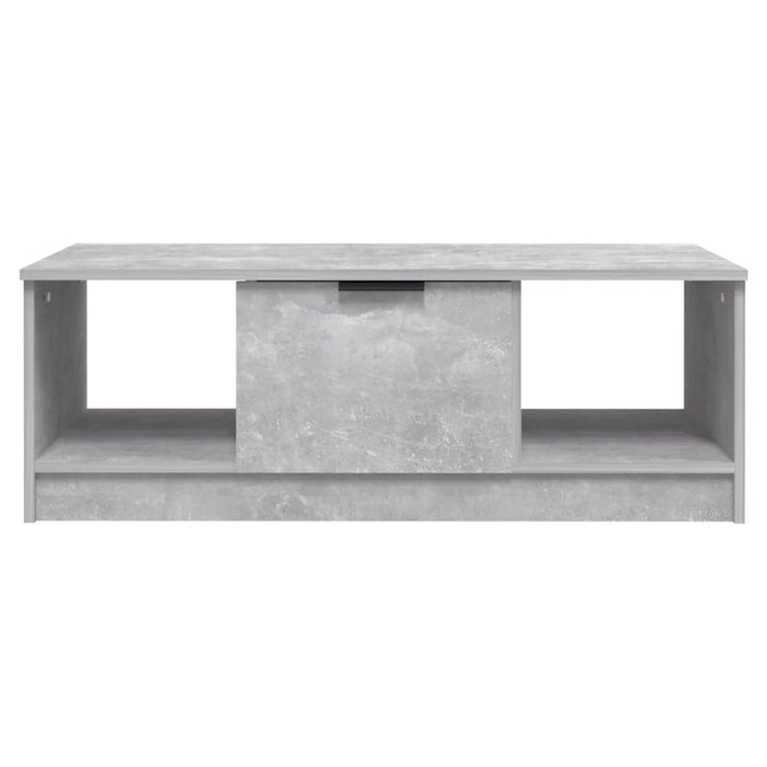 Tavolino Salotto Grigio Cemento 102x50x36 cm Legno Multistrato