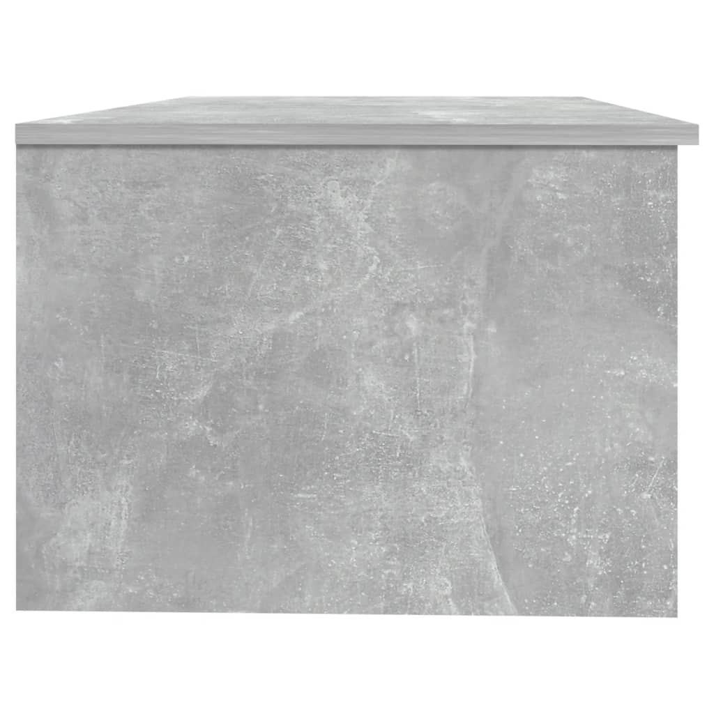 Tavolino Salotto Grigio Cemento 102x50x36 cm Legno Multistrato