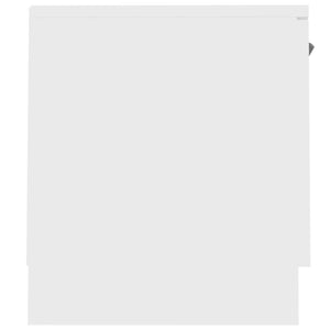 Mobile TV-Credenza TV-Console TV Bianco 140x35x40 cm in Legno Massello