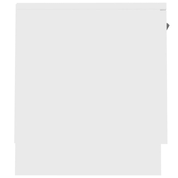 Mobile TV-Credenza TV-Console TV Bianco 140x35x40 cm in Legno Massello