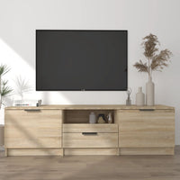 Mobile TV Rovere Sonoma 140x35x40 cm Legno ingegnerizzato 811451