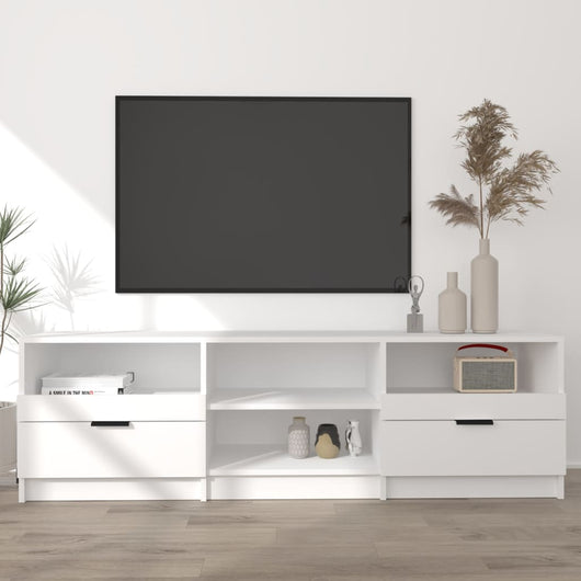 Mobile Porta TV Bianco 150x33,5x45 cm in Legno Multistrato 811457
