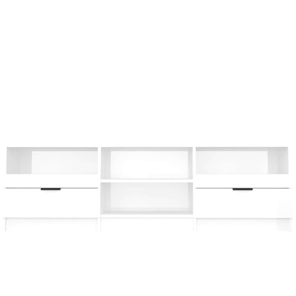 Mobile per TV Bianco Lucido 150x33,5x45cm Legno Ingegnerizzato cod mxl 14054