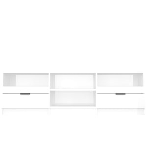 Mobile per TV Bianco Lucido 150x33,5x45cm Legno Ingegnerizzato cod mxl 14054