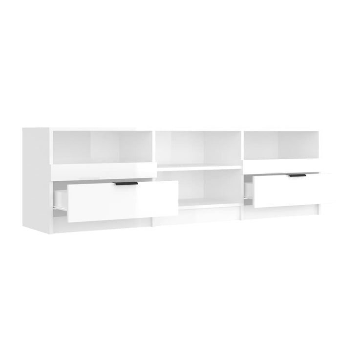 Mobile per TV Bianco Lucido 150x33,5x45cm Legno Ingegnerizzato cod mxl 14054