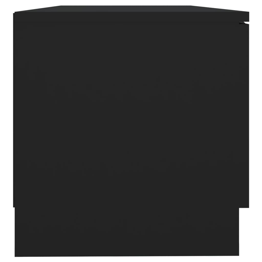 Mobile Porta TV Nero 80x35x36,5 cm in Legno Multistrato cod mxl 23456