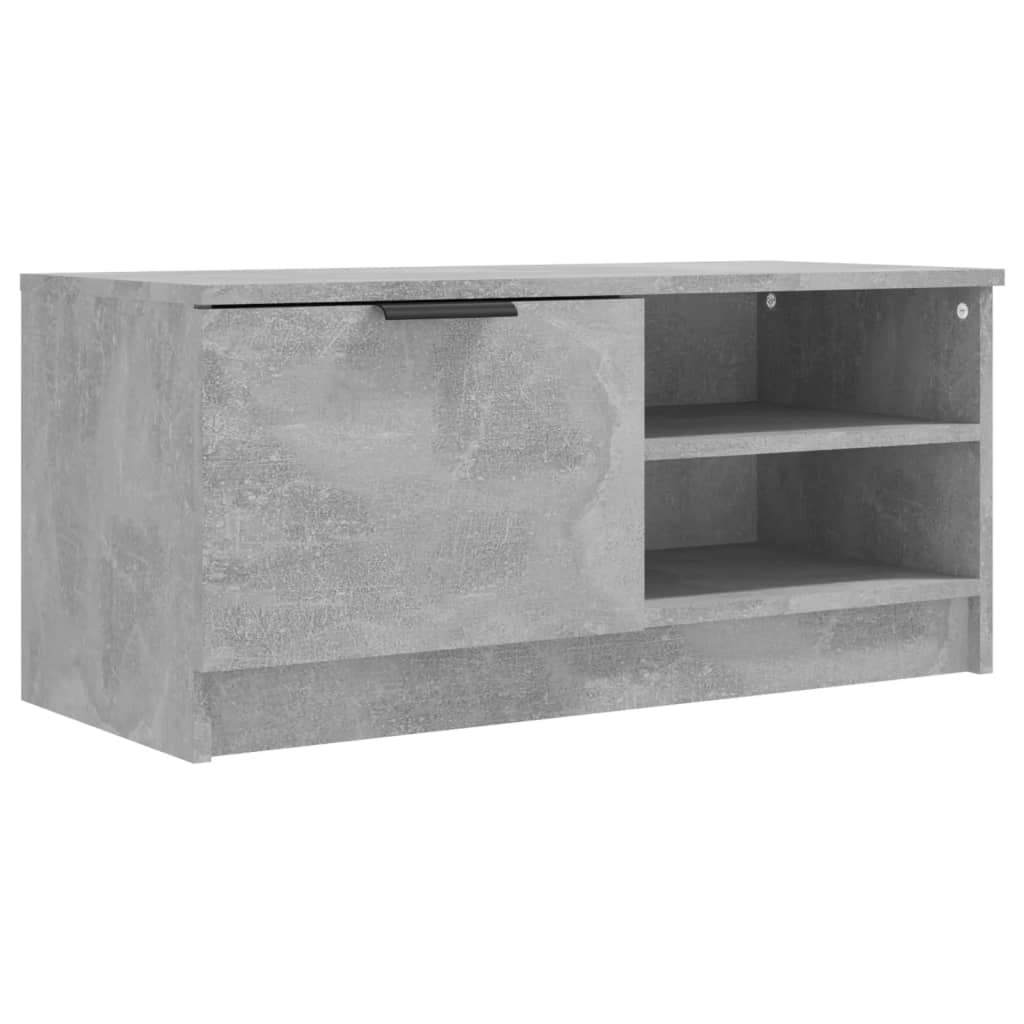 Mobile Porta TV Grigio Cemento 80x35x36,5 cm Legno Multistrato 811474