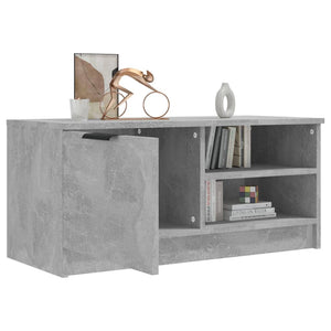 Mobile Porta TV Grigio Cemento 80x35x36,5 cm Legno Multistrato 811474