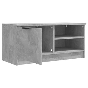 Mobile Porta TV Grigio Cemento 80x35x36,5 cm Legno Multistrato 811474