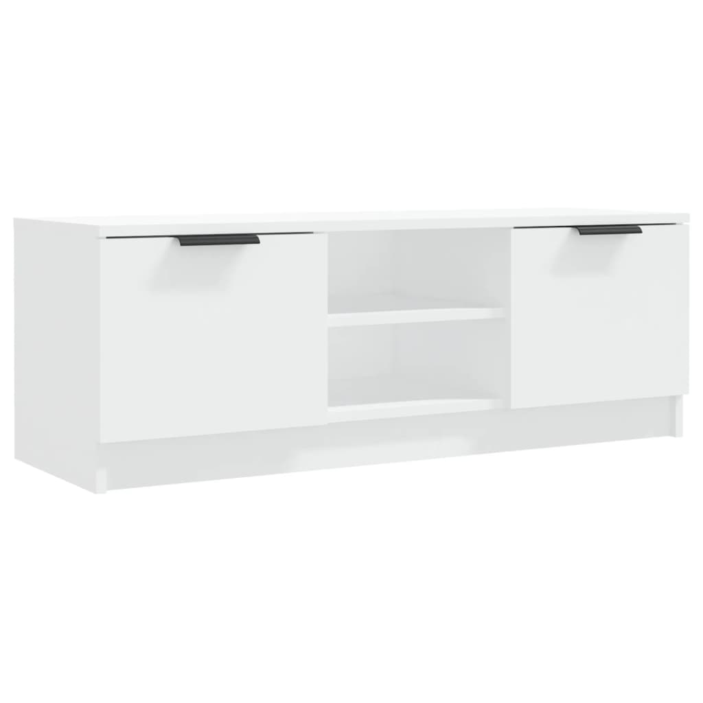 Mobile Porta TV-Mobile per TV-Credenza TV Bianco 102x35x36,5 cm in Legno Multistrato