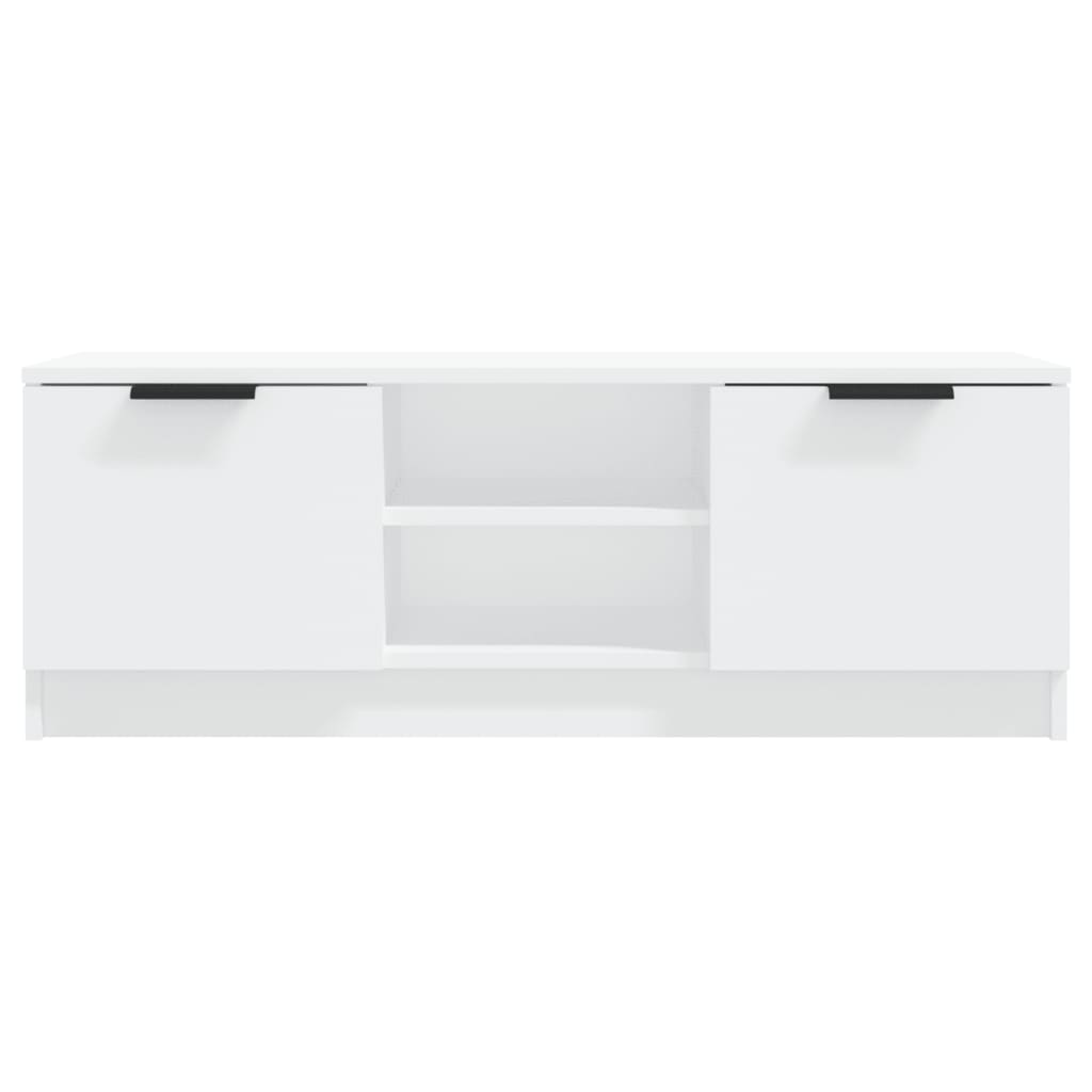 Mobile Porta TV-Mobile per TV-Credenza TV Bianco 102x35x36,5 cm in Legno Multistrato