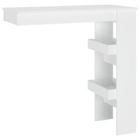 Bancone da Muro Bianco 102x45x103,5 cm in Legno Compensato 811781