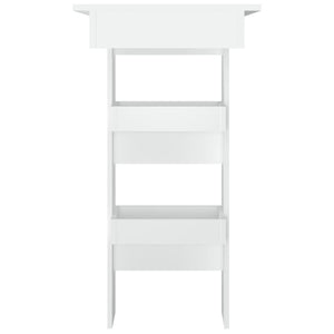 Bancone da Muro Bianco 102x45x103,5 cm in Legno Compensato 811781