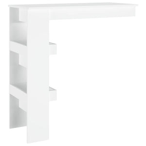 Bancone da Muro Bianco 102x45x103,5 cm in Legno Compensato 811781