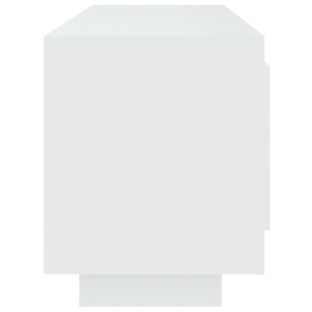 Armadietto TV Bianco 102x35x45 cm in Legno Multistrato