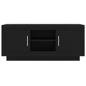 Mobile Porta TV Nero 102x35x45 cm in Legno Multistrato 811791