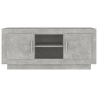 Mobile Porta TV Grigio Cemento 102x35x45cm in Legno Multistrato 811794