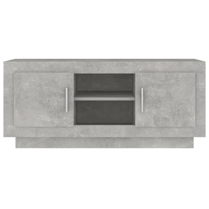 Mobile Porta TV Grigio Cemento 102x35x45cm in Legno Multistrato 811794