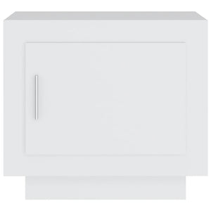 Tavolino da Salotto Bianco 51x50x45 cm in Legno Multistrato cod mxl 20116
