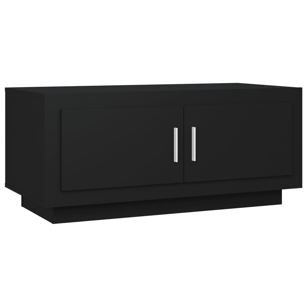 Tavolino da Salotto Nero 102x50x45 cm in Legno Multistrato 811809