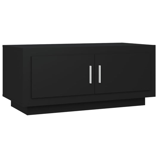 Tavolino da Salotto Nero 102x50x45 cm in Legno Multistrato 811809