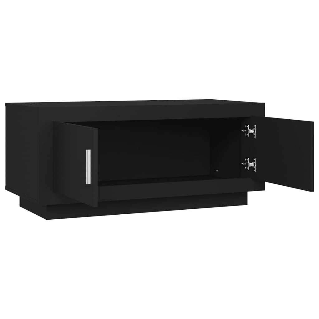 Tavolino da Salotto Nero 102x50x45 cm in Legno Multistrato 811809