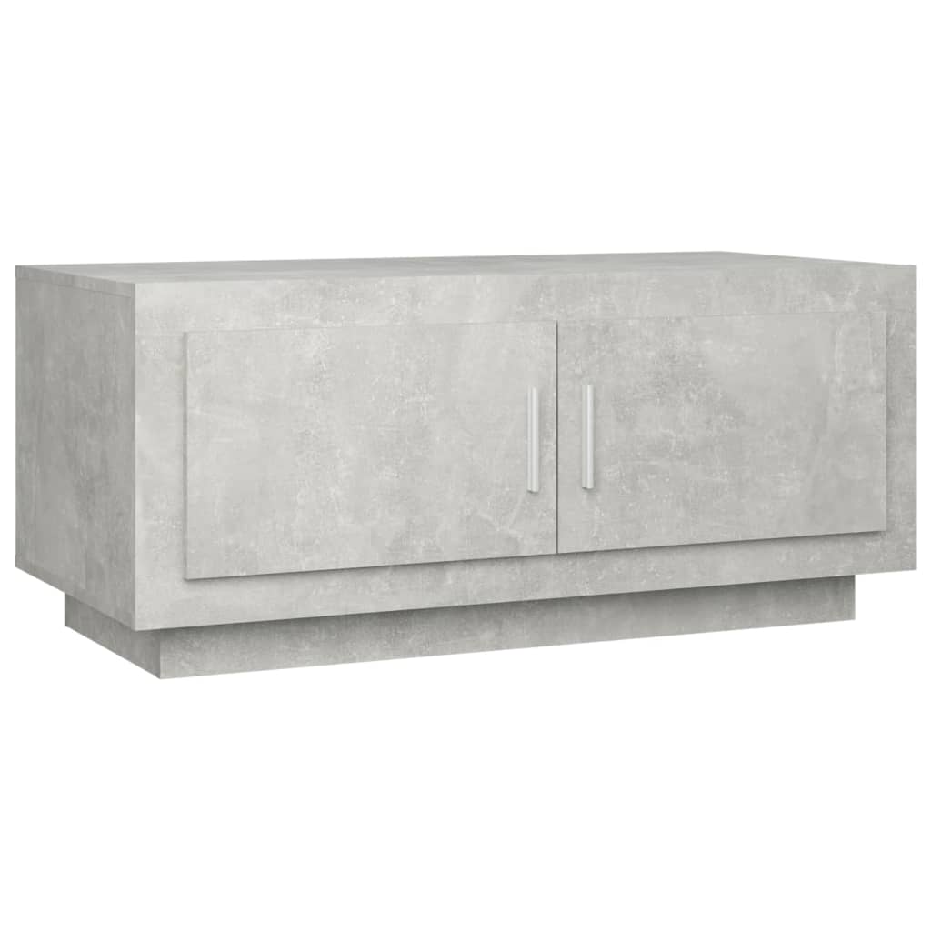 Tavolino Salotto Grigio Cemento 102x50x45 cm Legno Multistrato 811812