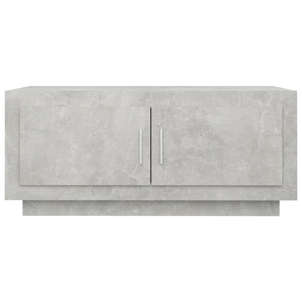 Tavolino Salotto Grigio Cemento 102x50x45 cm Legno Multistrato 811812