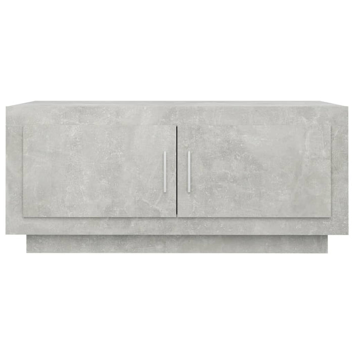 Tavolino Salotto Grigio Cemento 102x50x45 cm Legno Multistrato 811812