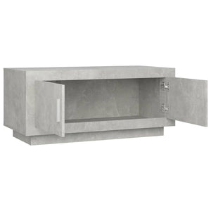 Tavolino Salotto Grigio Cemento 102x50x45 cm Legno Multistrato 811812