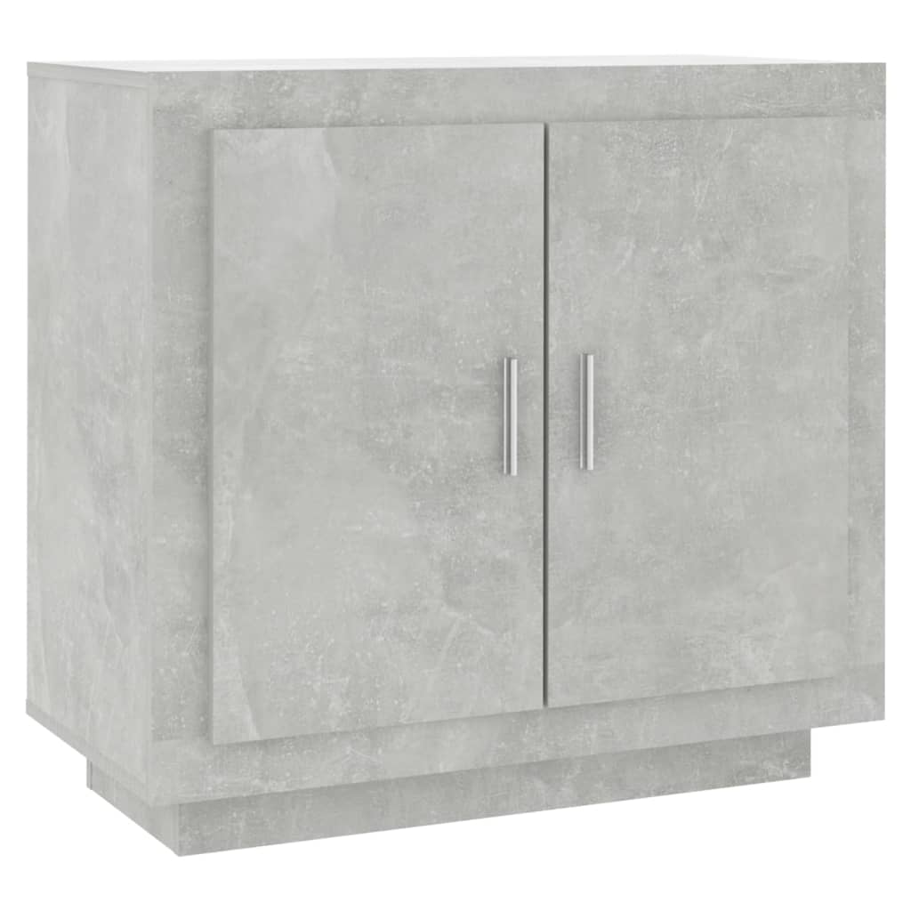 Credenza-Buffet-Armadio da cucina Grigio Cemento 80x40x75 cm in Legno Compensato