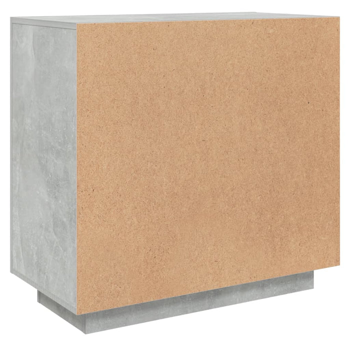 Credenza Grigio Cemento 80x40x75 cm in Legno Compensato 811821
