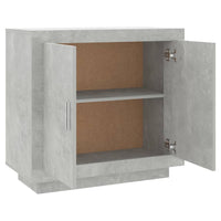 Credenza-Buffet-Armadio da cucina Grigio Cemento 80x40x75 cm in Legno Compensato