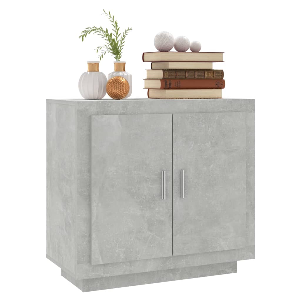 Credenza Grigio Cemento 80x40x75 cm in Legno Compensato cod mxl 23623