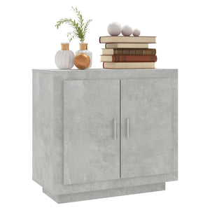 Credenza-Buffet-Armadio da cucina Grigio Cemento 80x40x75 cm in Legno Compensato