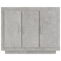 Credenza Grigio Cemento 92x35x75 cm in Legno Multistrato 811839